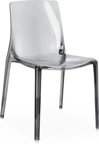 Сив пластмасов градински стол Adele – Bizzotto