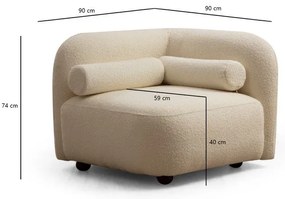 Кремав фотьойл Victoria – Artie