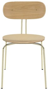 Трапезни столове в бежово-златисто Curious - UMAGE