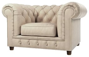 Кремаво кадифено кресло Cambridge - Ropez