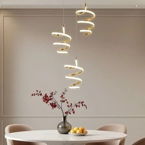 Висяща LED лампа G075-3CPR Gold