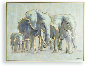 Ръчно рисувана картина , 80 x 60 cm Elephant Family - Graham &amp; Brown
