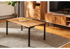 Дъбова маса за кафе в естествен цвят 60x80 cm Abies - The Beds