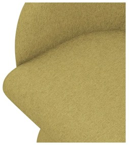 Жълт тапициран трапезен стол Kanoa – Makamii