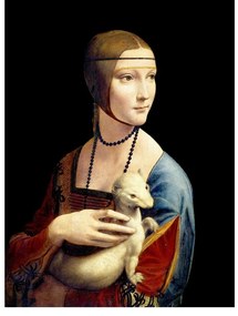 Живопис - репродукция 30x40 cm Lady with an Ermine, Leonardo Da Vinci - Fedkolor