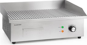 Klarstein Grillmeile 3000R, електрическа скара, 3000 W, плоча за скара, 54.5 x 35 см, ребра