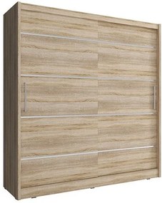 Гардероб Maritina sliding-200 x 62 x 214 cm.-Natural