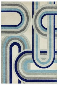 Сиво-син килим 160x230 cm Nova Retro Blue – Asiatic Carpets
