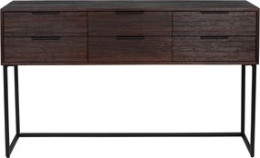 Тъмнокафяв скрин от масивно тиково дърво Webster – White Label