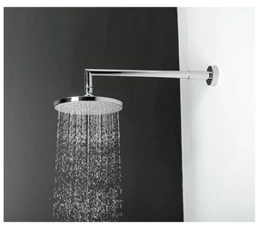 Пластмасова душ глава в лъскаво сребристо ø 20 cm – Sapho