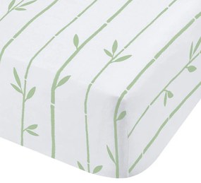 Бял еластичен двоен детски чаршаф 135x190 cm Panda Paws – Catherine Lansfield