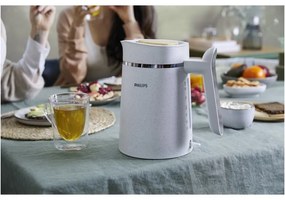 Електрическа кана Philips HD9365/10 Conscious collection, 2200 W, 1.7 л, Автоматично изключване, Филтър срещу варовик, Матово бял