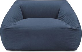 Тъмносин пуф от рипсено кадифе Lilibet – Bobochic Paris