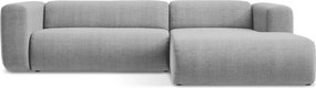 Светлосив ъглов диван (десен ъгъл) Ekahi – Makamii