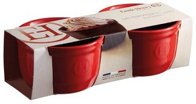 Комплект от 2 червени керамични форми ramequin N°10 - Emile Henry