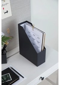 Тъмно сив органайзер за документи Viktoria - Bigso Box of Sweden