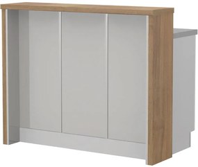 Островна кухненска пейка Modena-Length: 120 cm.-Gray light-Pacific Wallnut