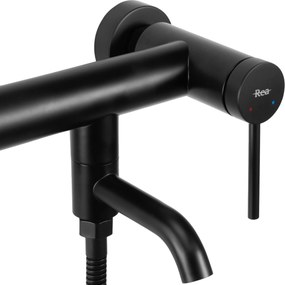 Смесител за вана Rea Clif Black
