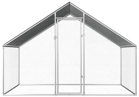 170788 vidaXL Птичарник на открито, 2,75x2x1,92 м, поцинкована стомана