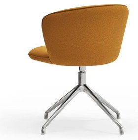 Тапицирани трапезни столове в комплект 2 бр. в цвят горчица Add – Teulat