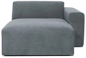 Сив модулен диван от рипсено кадифе (десен ъгъл) Sting – Scandic