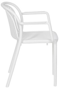 Бял пластмасов трапезен стол Alia – Ixia