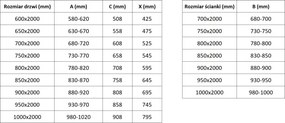 Mexen Exo-BR душ кабина с отваряеми врати 90 x 90 см, прозрачна, хром