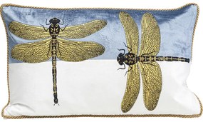 Арт.55239 Декоративна възглавница Glitter Dragonfly White 50x30cm