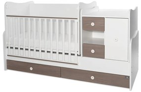 LORELLI Classic Трансформиращо се легло-люлка 190/72 см. MINI MAX БЯЛО/КАФЕ