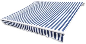 Sonata Платнище за тента и сенник, синьо и бяло, 500x300 см