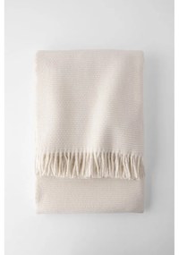 Кремаво одеяло със съдържание на памук , 140 x 180 cm Zen - Euromant