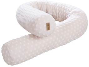 Бежов калъф за матрак за детско легло със смес от памук 170 cm Frosty Almond – Roba