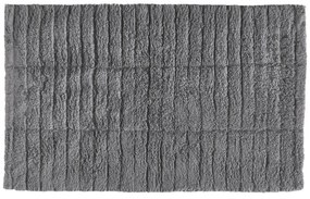 Сива постелка за баня 80x50 cm Tiles - Zone