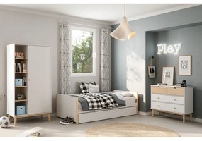 Бял нисък скрин за деца 100x81 cm Estefania - Marckeric