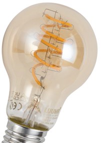 Комплект от 5 Интелигентна димируема LED крушка E27 A60 кехлибарена 4.9W 320lm 2500K