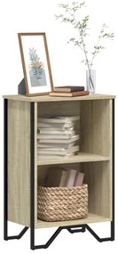 848600 vidaXL Библиотека, сонома дъб, 50x31x74,5 см, инженерно дърво
