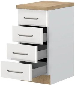 Подов шкаф Modena R40-4M BOX-White - White glossy