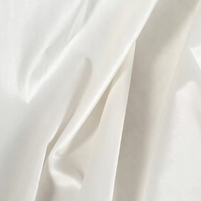 Елегантна кадифена завеса, украсена с волан - бяла Ширина: 140 см | Дължина: 270 см