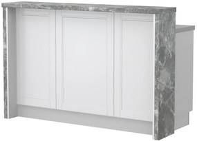 Бар Пейка Tahoma-Length: 150 cm-White matte-Siena Marble