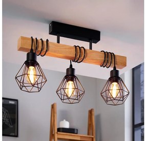 Eglo 44074 - Плафонен полилей TOWNSHEND 3xE27/60W/230V