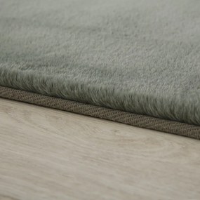 Зелен кръгъл килим подходящ за пране ø 120 cm Pouffy – Ayyildiz Carpets