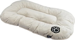 Бежово велурено легло за домашни любимци за куче 61x38 cm Flakes – Love Story