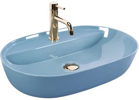 Умивалник за плот REA Aura 61 L.Blue Shiny