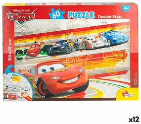 Детски Пъзел Cars Двустранно 60 Части 50 x 35 cm (12 броя)