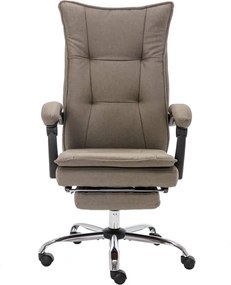 20373 vidaXL Масажен офис стол, таупе, текстил