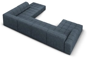 Син ъглов диван (десен ъгъл/U-образна форма) Chicago - Cosmopolitan Design