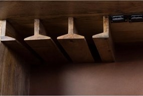 Шкаф за вино от масивно манго в естествен цвят брой бутилки 12, 74x122x46 cm Bombay – Interia Home &amp; Living