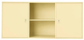 Светложълт нисък висящ скрин 133x61 cm Mistral – Hammel Furniture