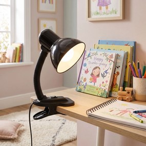 Нощна настолна лампа с щипка JNH045-1T Black