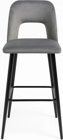 Бар стол Pawel-Сив (4) парчета